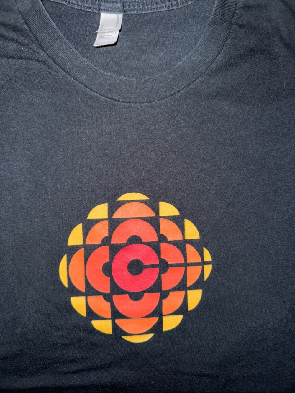 MAKE OFFER! Black Short-Sleeve Tee T-shirt CBC Exploding Pizza Logo Men's Large - Picture 2 of 6